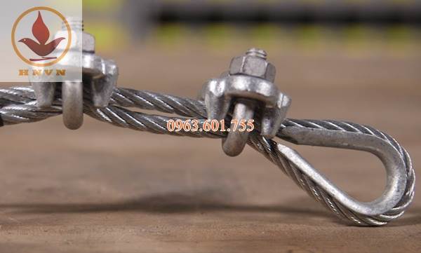 Cách sử dụng khóa cáp thép để nối dây cáp thép